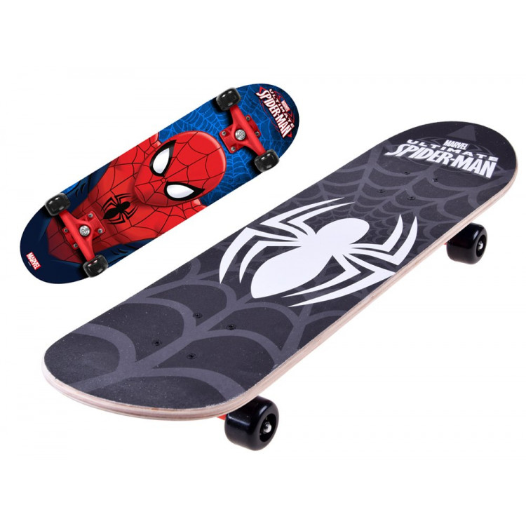 Skateboard pre deti STAMP Spiderman modro-červený 